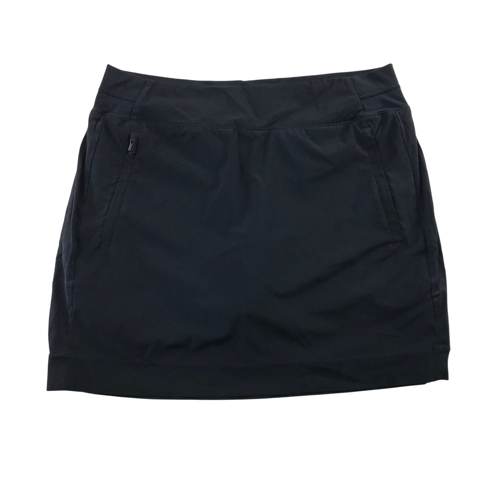 Athleta Brooklyn Skort 10 BlackActive Golf Tennis Skirt Womens Size 10